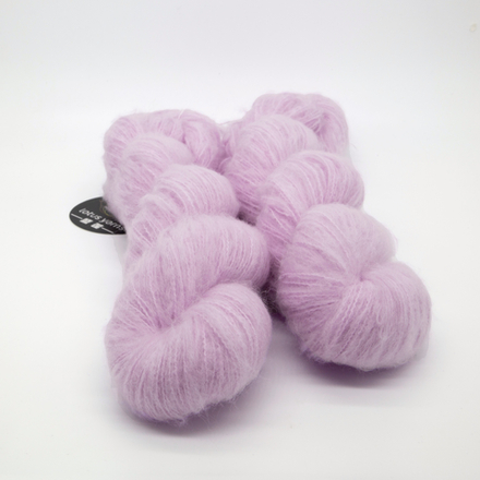 brushed cashmere yarn лиловый 14
