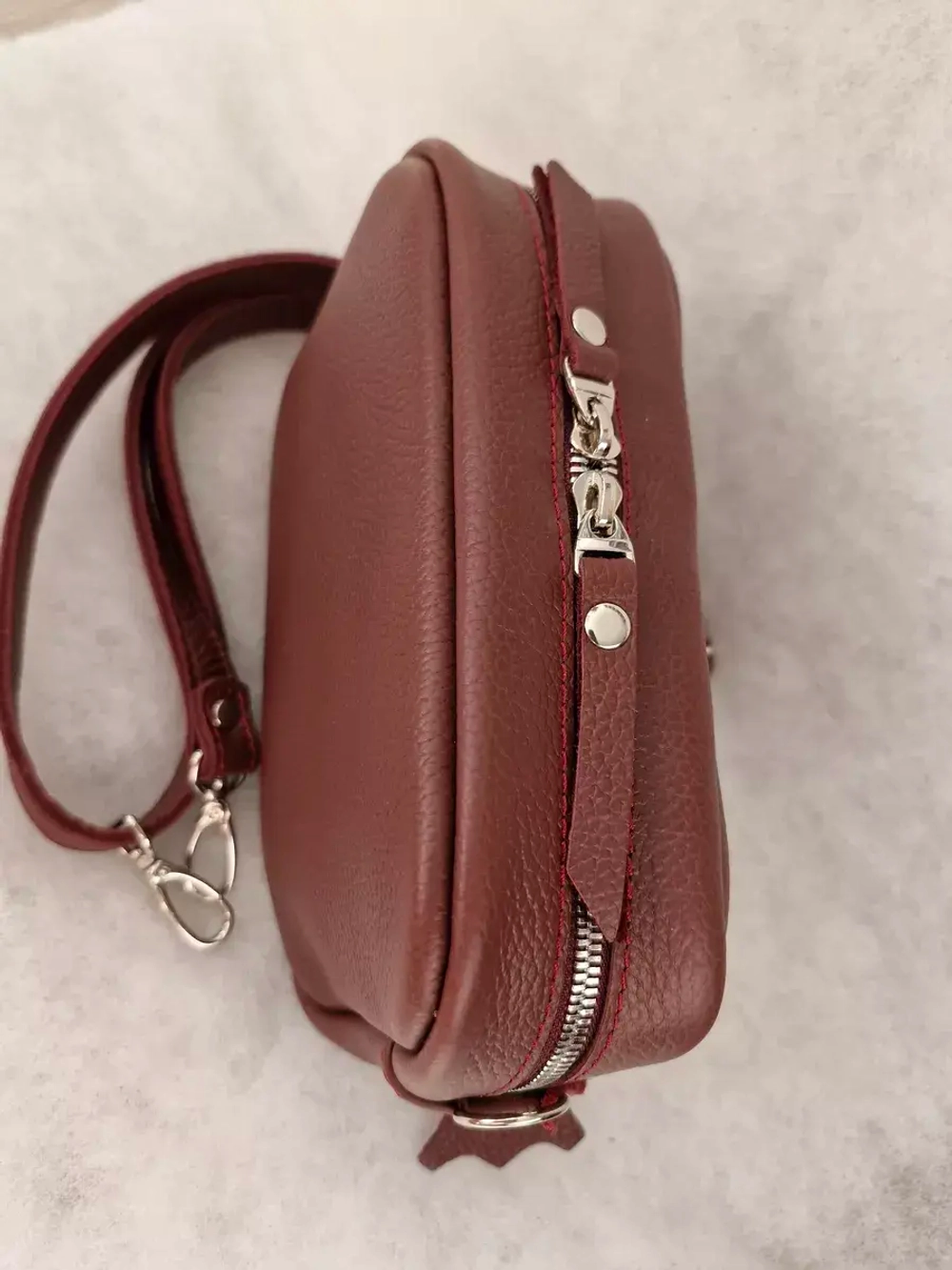 Сумка из натуральной кожи кросс боди