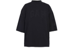 YEEZY x Balenciaga joint style YEEZY X Gap X Balenciaga three-party joint series Dove 3/4 Sleeve Tee Logo animal pattern casual loose round neck pullover seven-point sleeve T-shirt for men and women the same style black