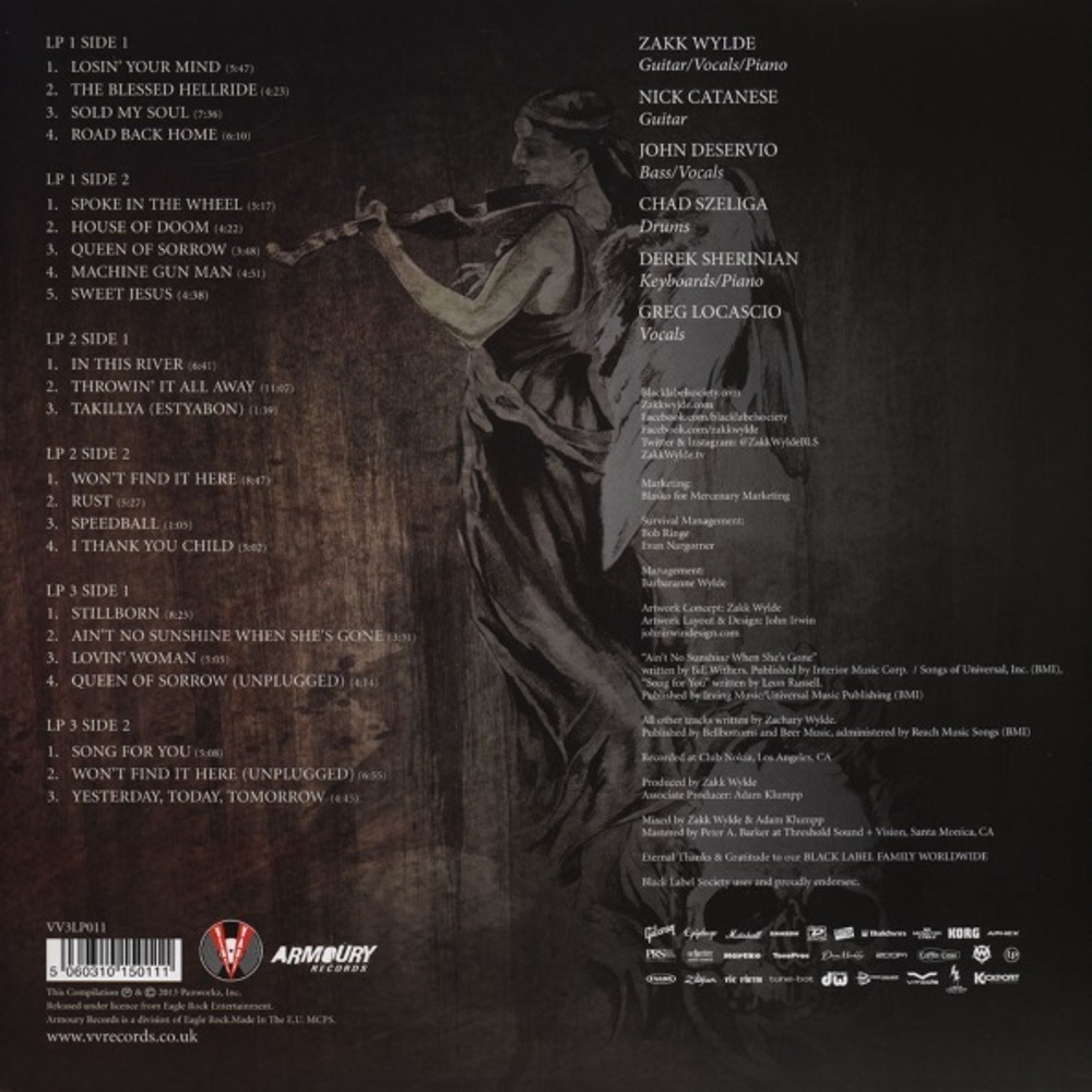 Black Label Society / Unblackened (Clear Vinyl)(3LP)