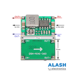 DSN Mini-360 3A DC-DC понижающий (5V-23V на 1V-17V)