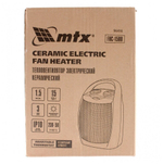 Тепловентилятор электр. керамический FHC-1500, 3 реж, вентилятор, нагрев 750/1500 Вт, MTX (арт. 96416)