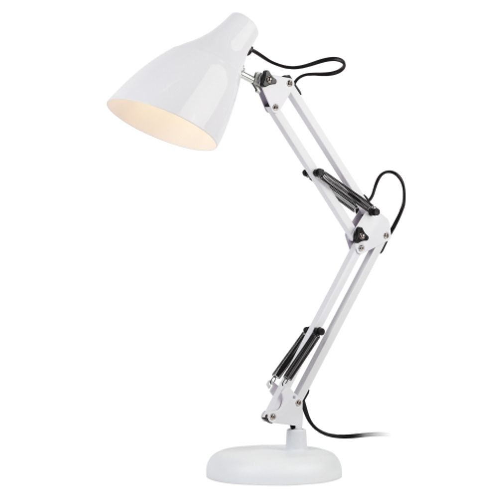 Настольный светильник ЭРА N-123-Е27-40W-W белый | Настольные светильники под лампу