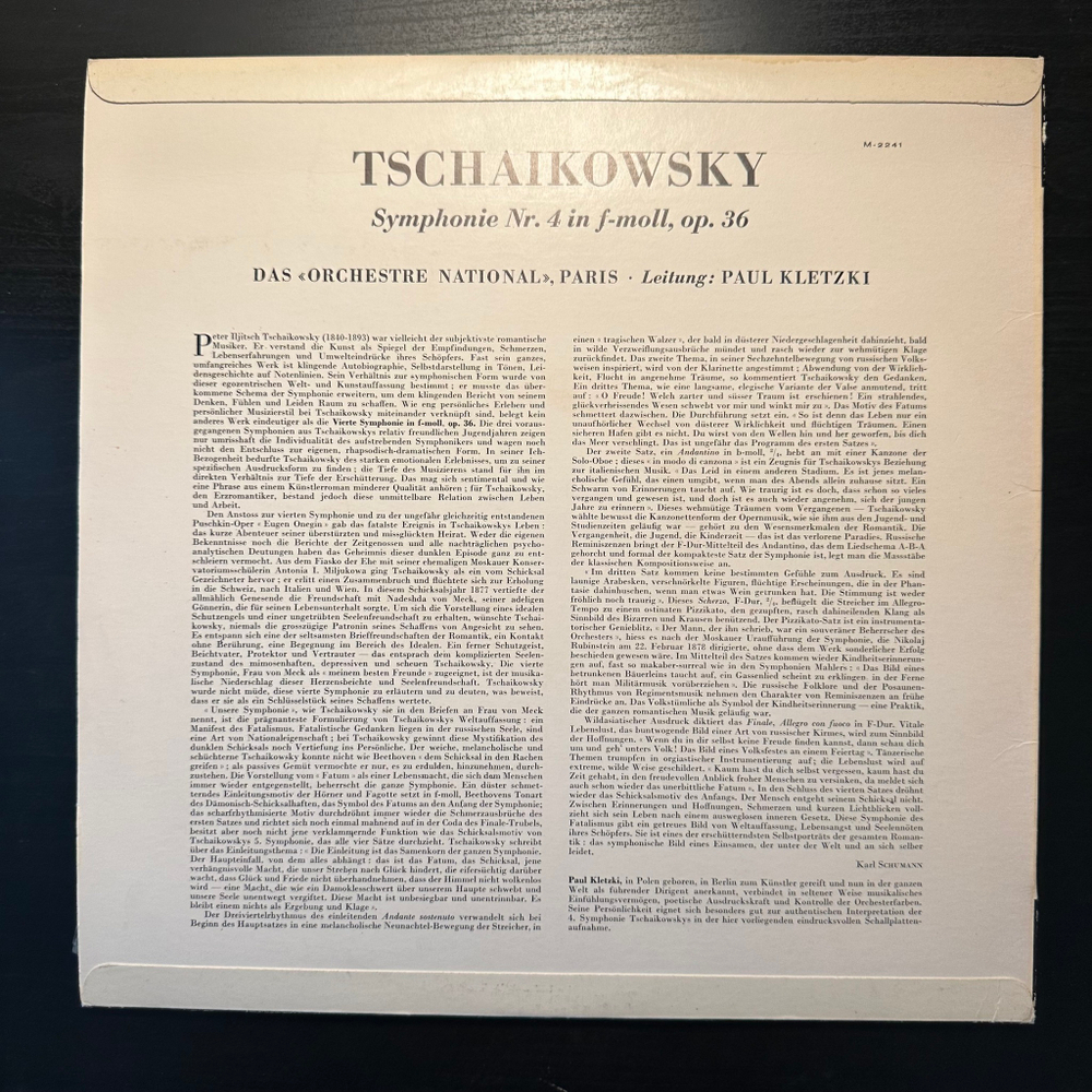 Чайковский - Симфония № 4 (Германия)