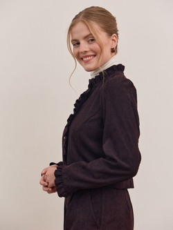 Жакет вельвет укороченный