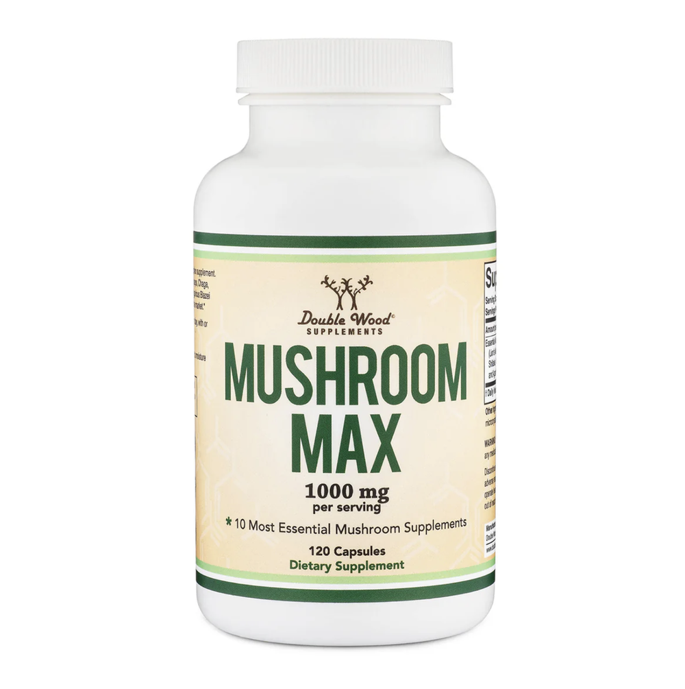 Double Wood Supplements - Mushroom Max - 120 x 500 mg capsules