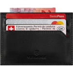 Визитница Victorinox Altius Alox с защитой от сканирования RFID, чёрная, 8x1x10 см