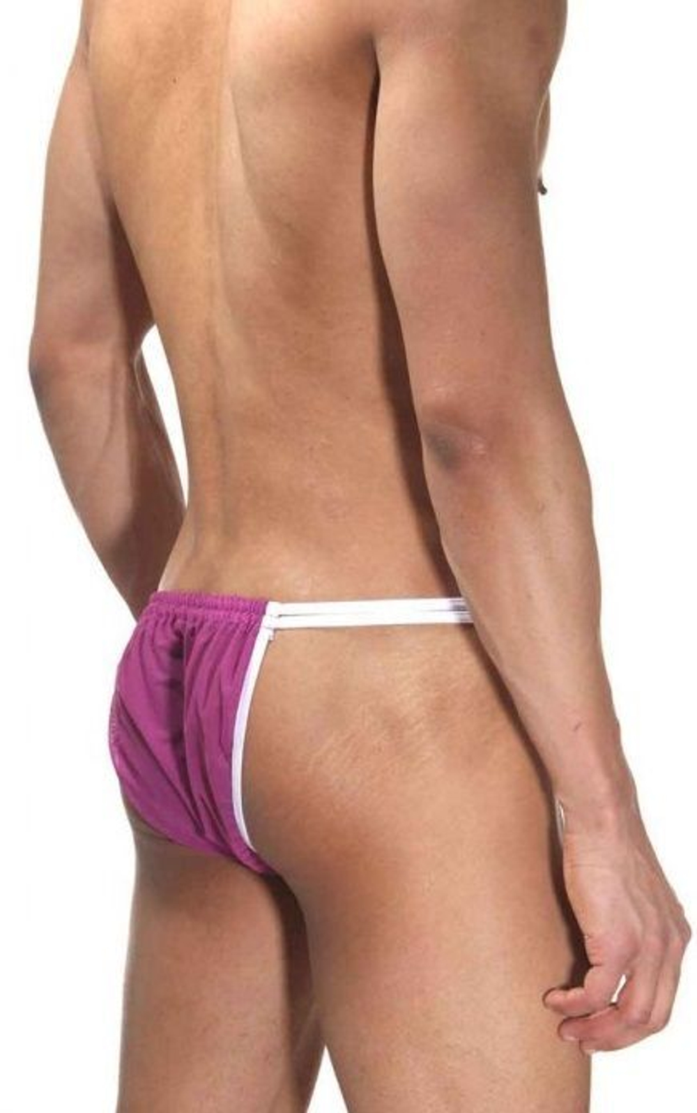 Мужские трусы-танга на двойных резиночках (Размер: L-XL) (Цвет: лиловый)