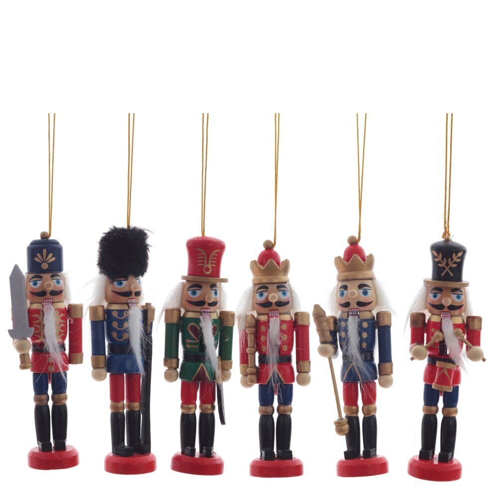 GAEM Набор из 6шт Украшение новогоднее "Щелкунчик", L24 W3 H13 см