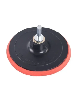 Тарелка опорная 125 мм насадка для дрели и УШМ для АГШК (черепашки) с липучкой и адаптером VIRA