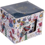 Кружка керамическая 400мл «Новогодний калейдоскоп» в подарочной коробке