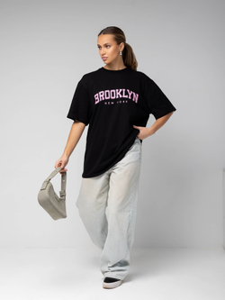 Футболка оверсайз с принтом Brooklyn