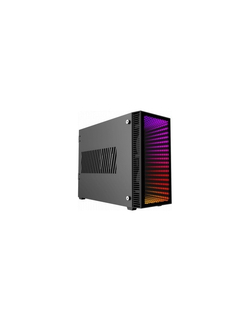 GameMax [Abyss ITX] без БП (Черн., Mini-ITX, зак.стекло,USB3.0, 2*120мм вент+пульт)
