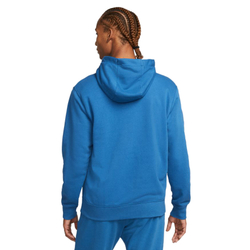 Мужская кофта теннисная Nike Sportswear Club Hoodie FZ FT - dark marine blue/dark marine blue/white