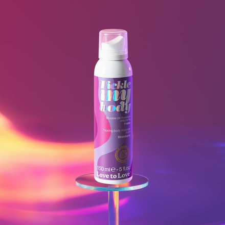 Массажная хрустящая пенка Love to Love TICKLE MY BODY Клубника 150мл