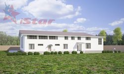 Проект - Спортивный павильон с батутами и гимнастической зоной