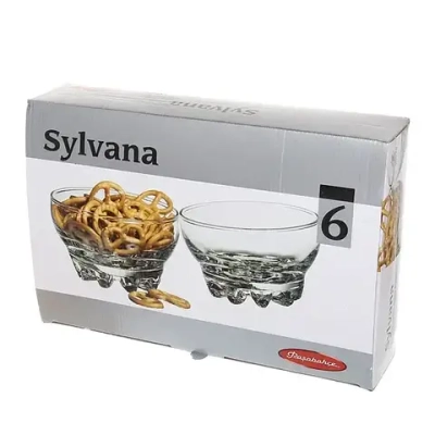 Набор стеклянных салатников 6шт 100мл «Силивана» 43258