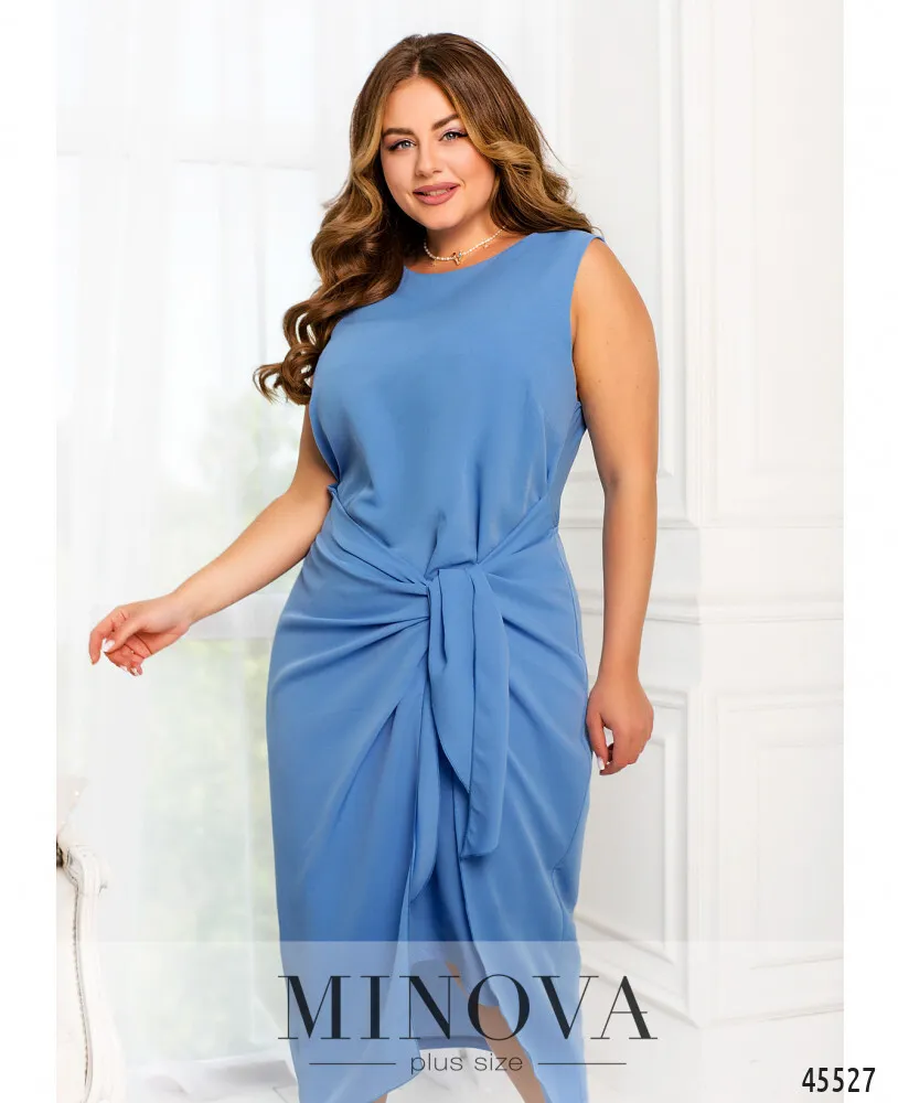 Платье 2285-голубой Minova