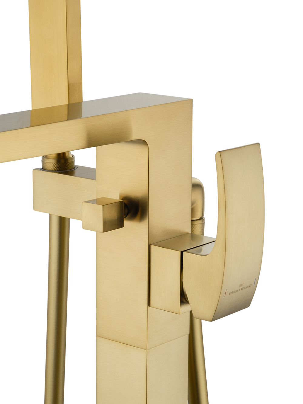 Смеситель для ванны напольного монтажа WONZON & WOGHAND FIT, Брашированное золото (WW-88649009-BG)