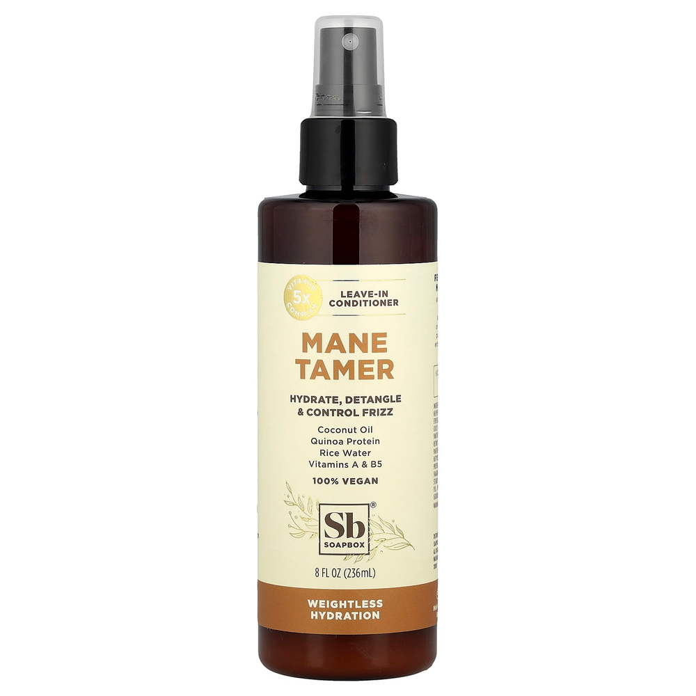 Soapbox, Mane Tamer, несмываемый кондиционер, 236 мл (8 жидк. унций)