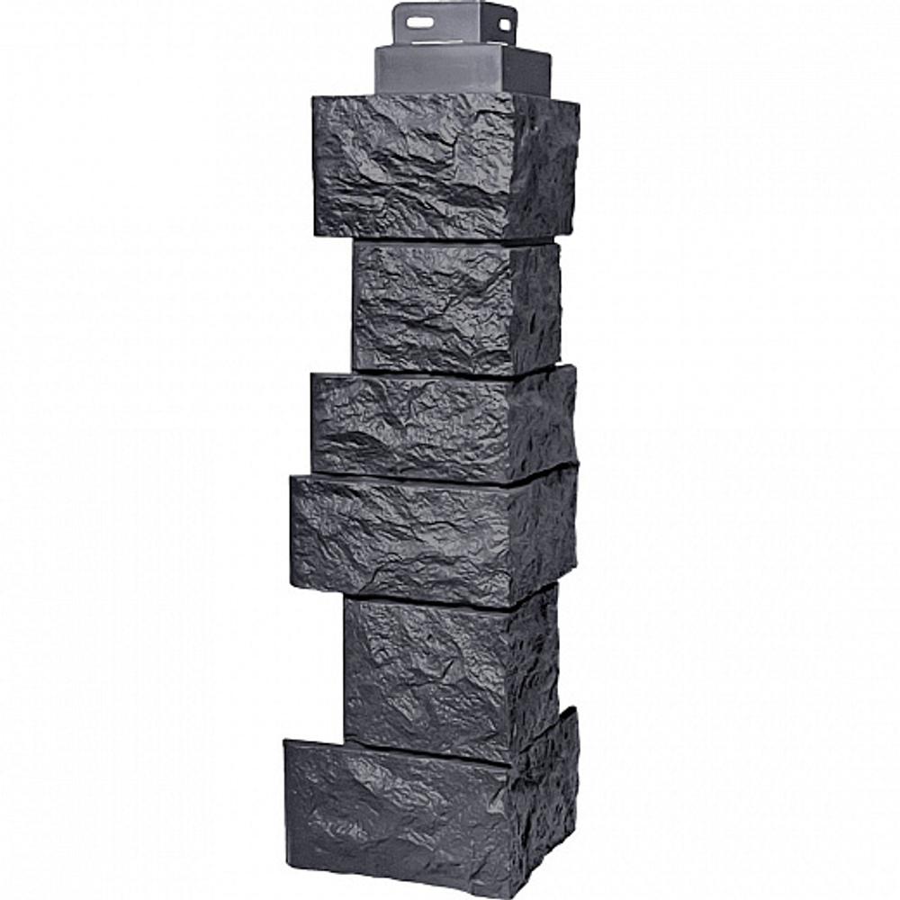 Наружный угол Камень Дикий, асфальт Fineber (Файнбир)