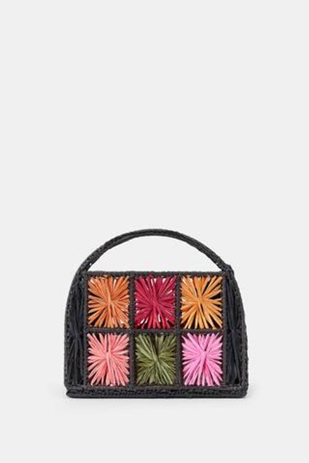 ZARA КОМБИНИРОВАННАЯ СУМКА-КОРЗИНКА, КОРИЧНЕВЫЙ