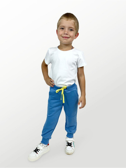Брюки для детей, модель №2 (джоггеры), рост 110 см, голубые