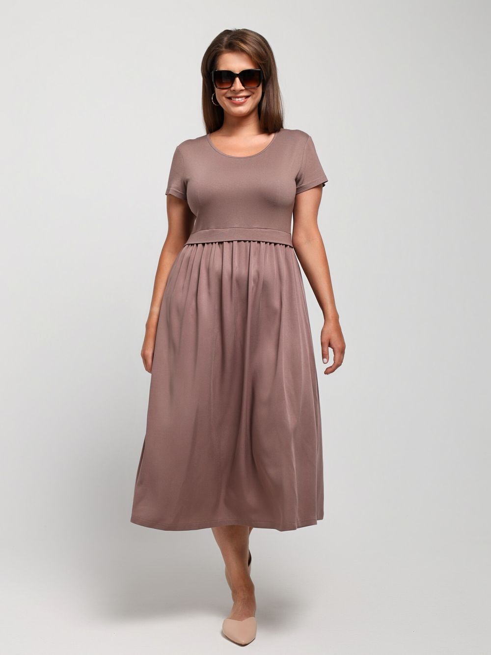 Платье Женственность Виотекс КОФЕЙНЫЙ
