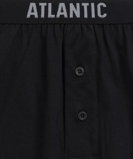 Трусы (2 шт) мужские семейные Atlantic 2MBX-025, черный + серый меланж