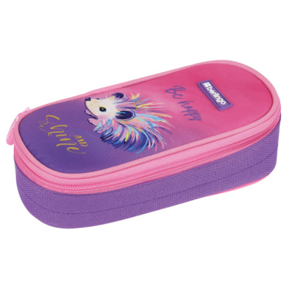 Пенал корпусный 1 отделение, 195*85*50 Berlingo "Hedgehog", полиэстер И