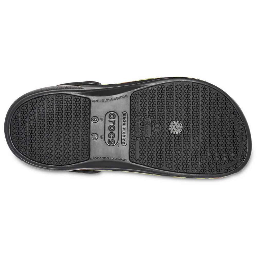 Сабо Crocs Work Bistro Graphic Clog Black/Volt Green