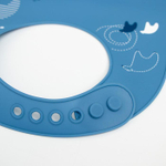 5491976 Нагрудник детский «Северный мишка», силиконовый с карманом, цвет голубой