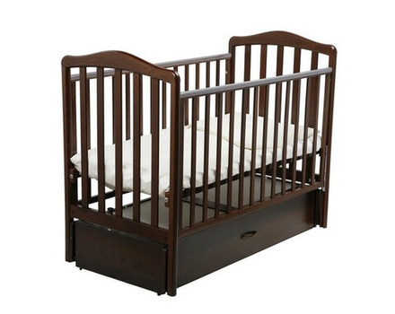 Кроватка-маятник Papaloni Винни, 120х60 см, цвет: орех