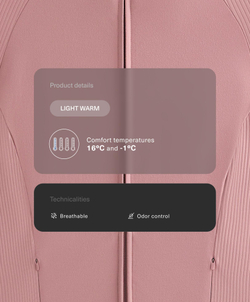 Oysho Высокотехнологичная куртка в рубчик, нежно-розовый