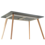 Стол LA ALTA FRANKFURT 120*80 серый