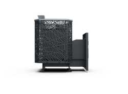 Банная печь Душа- 15 Сетка Модерн Закрытая Каменка 8мм