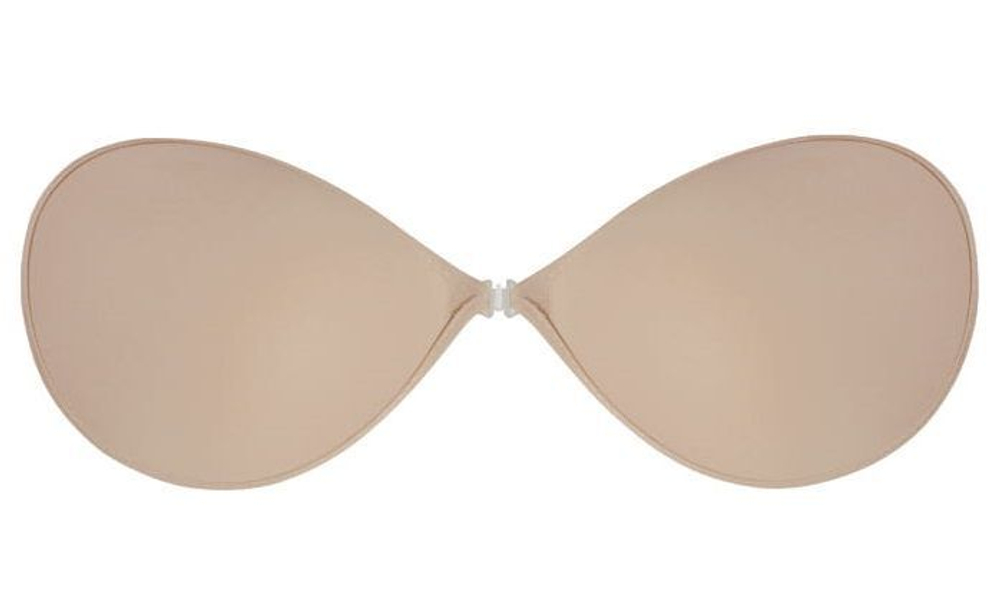 Бюстгальтер силиконовый самоклеящийся без бретелек (Размер: B) (Цвет: белый)