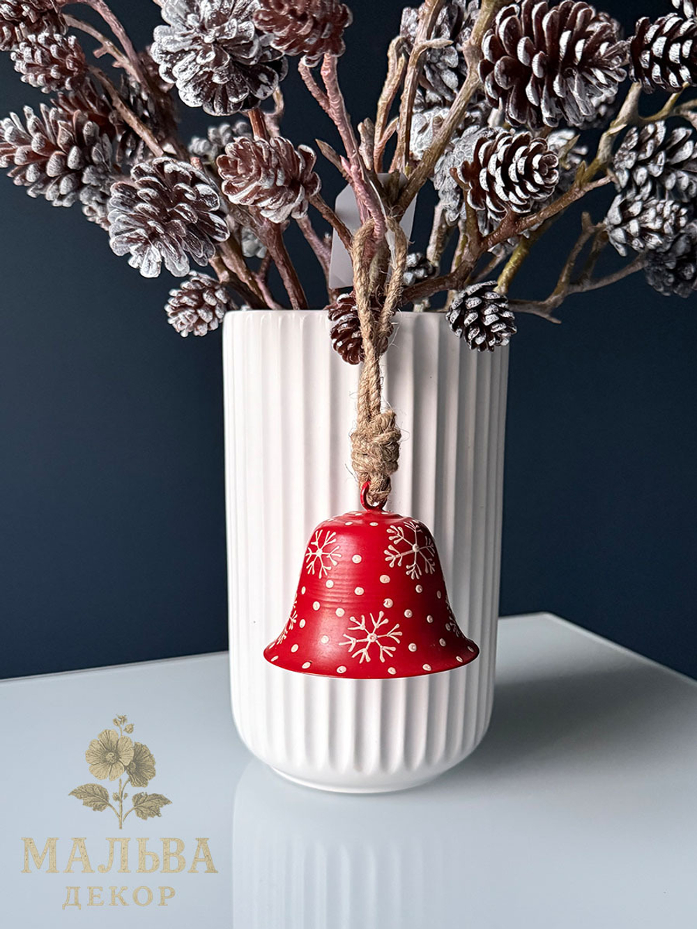 Декор подвесной "Колокольчик" 8x7см + 10см подвес