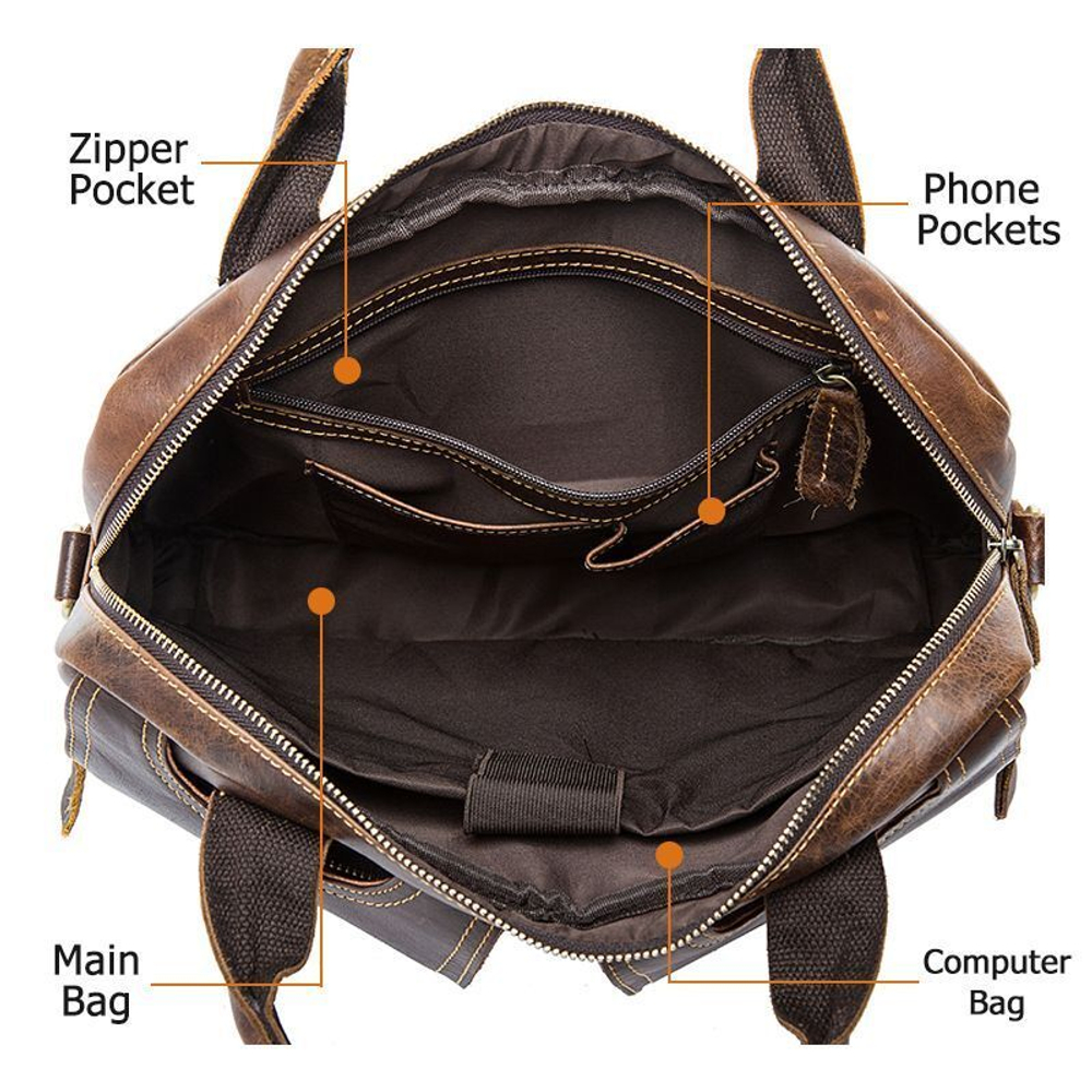 мужская сумка для документов натуральная кожа