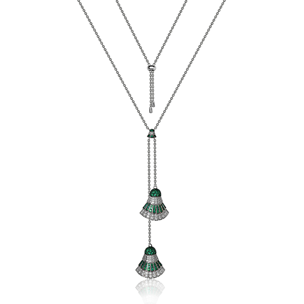 Кулон галстук веер