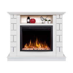Электрокамин RealFlame Edward WT молочный с очагом Saphir 25,5