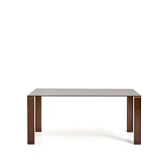 Стол Adularia из коричневого закаленного стекла 160 x 90 см