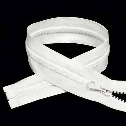 Молния трактор №5 1 усил.звено, 35см, цв. белый уп.50шт