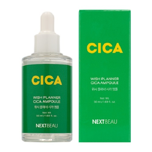 Восстанавливающая ампульная сыворотка с Центеллой Азиатской Nextbeau Wish Planner Cica Serum Ampoule 50мл