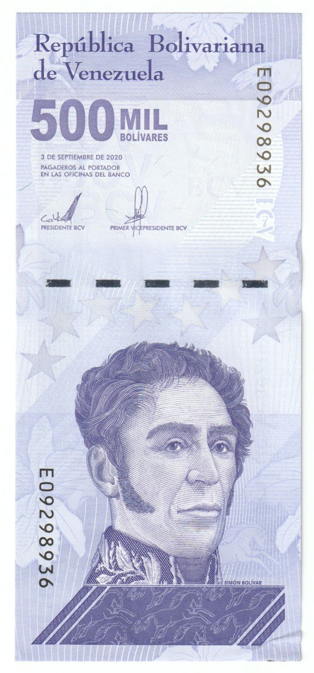 Venezuela, 500 000 Bolívares, 2020, UNC