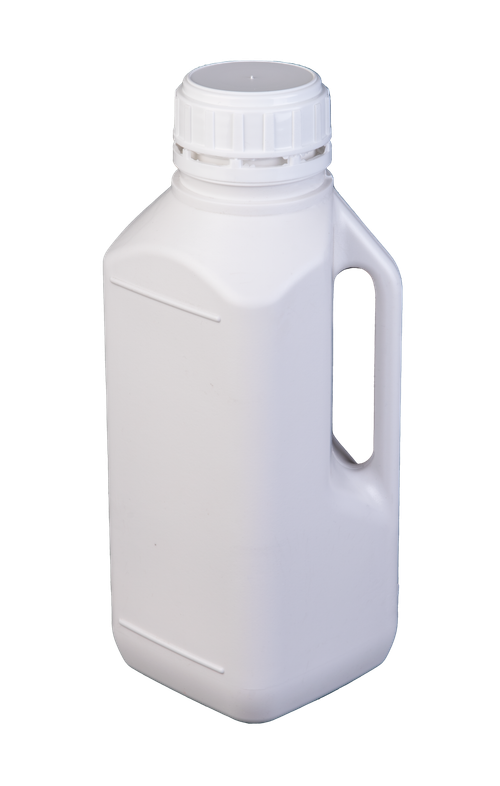 ТОВАР Квадратная канистра 1л с ручкой и крышкой, комплект 1 шт