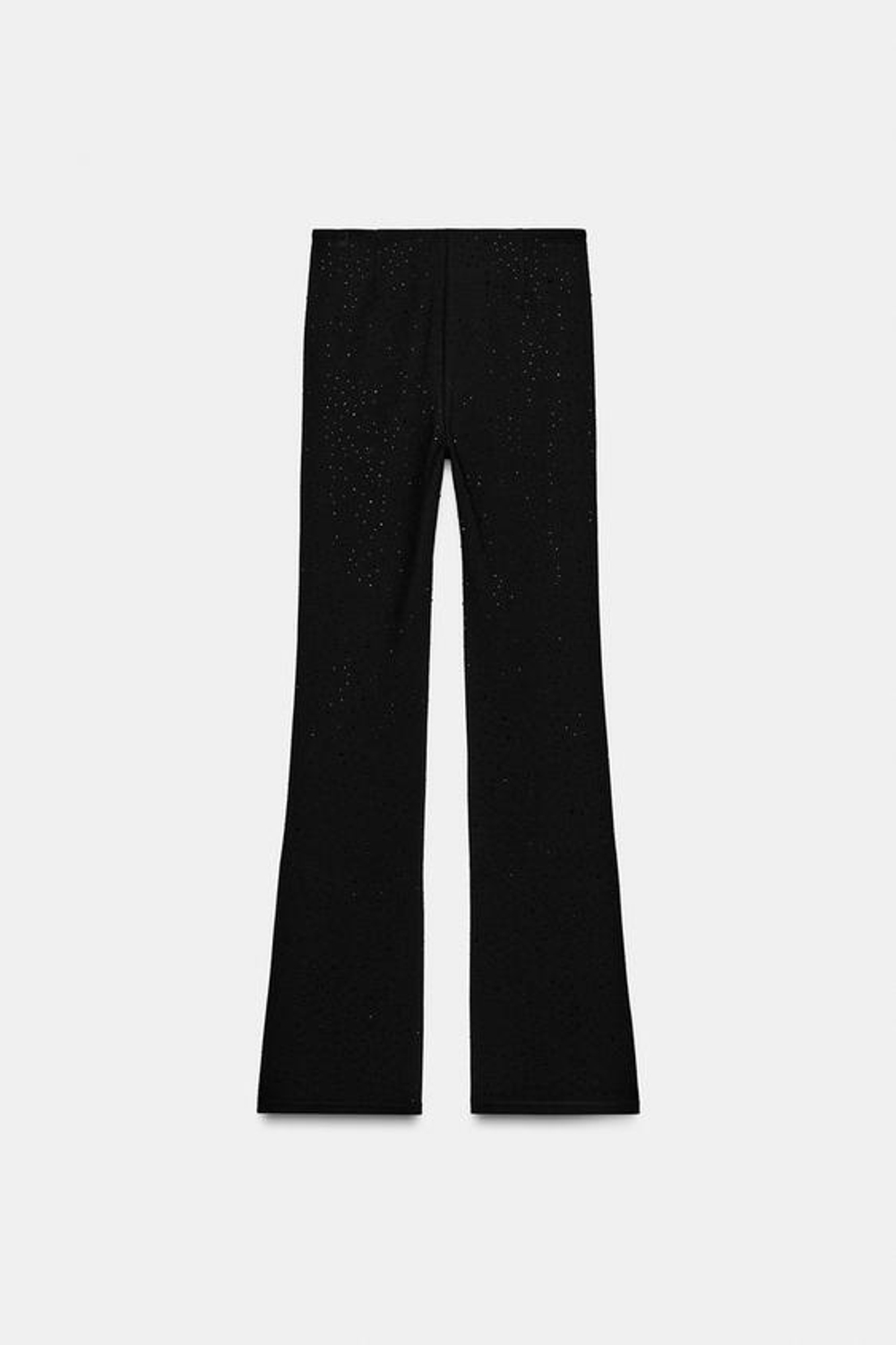 ZARA ЛЕГИНСЫ FLARE С БЛЕСКОМ, ЧЕРНЫЙ