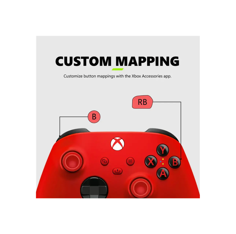 Беспроводной геймпад Xbox (Pulsing Red) для Xbox Series X/S, One, Windows, Cloud. Оригинал.