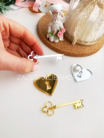 Ключик + замочек, набор 2 предмета