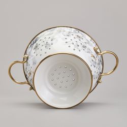 ДУРШЛАГ AGNESS ЭМАЛИРОВАННЫЙ, СЕРИЯ ЯБЛОНЕВЫЙ САД, 20СМ H=14СМ D=20СМ